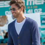 Gilet col v boutonn en maille anglaise - blancheporte