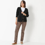 Gilet col v, maille ctele - blancheporte