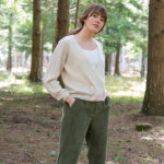 Gilet forme cache - coeur toucher doux - blancheporte