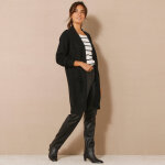 Gilet long porter ouvert, col v - blancheporte Gilet long porter ouvert, col v - blancheporte
