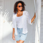 Gilet maille fantaisie - blancheporte Gilet maille fantaisie - blancheporte