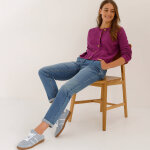 Gilet paletot maille fantaisie, boutons effet corne - blancheporte