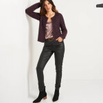 Gilet paletot, maille perl�e fantaisie - blancheporte