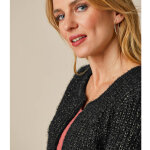 Gilet paletot, maille perlée fantaisie - blancheporte Gilet paletot, maille perlée fantaisie - blancheporte