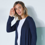 Gilet  pans manches longues, maille fluide - blancheporte