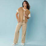 Gilet sans manches maille poilue, spcial petites - blancheporte