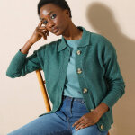Gilet veste boutonn, polyester recycl * * - blancheporte