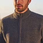 Gilet zipp� c�te anglaise 30% laine - blancheporte