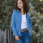 Gilet zippé fourré maille moulinée - blancheporte Gilet zippé fourré maille moulinée - blancheporte
