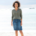 Gilet zippé, maille anglaise - blancheporte Gilet zippé, maille anglaise - blancheporte