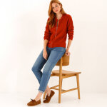 Gilet zipp�, maille anglaise - blancheporte