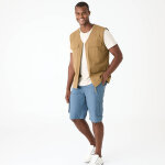 Gilet zipp� multipoches sans manches en toile ripstop - blancheporte