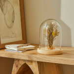 Globe de fleurs s�ch�es - blancheporte