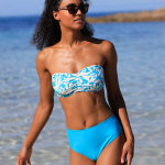 Haut de maillot de bain avec armatures linao - forme bandeau - blancheporte