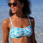 Haut de maillot de bain avec armatures linao - forme bandeau - blancheporte Haut de maillot de bain avec armatures linao - forme bandeau - blancheporte