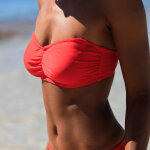 Haut de maillot de bain avec armatures solaro - forme bandeau - blancheporte