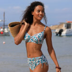 Haut de maillot de bain avec armatures tanza - forme corbeille - blancheporte
