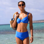 Haut de maillot de bain avec armatures uni solaro - forme minimiseur - blancheporte