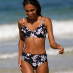 Haut de maillot de bain corbeille imprim� tabika - avec armatures - blancheporte