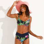 Haut de maillot de bain imprimé banna avec armatures flexibles - forme minimiseur - blancheporte Haut de maillot de bain imprimé banna avec armatures flexibles - forme minimiseur - blancheporte