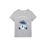 Haut de pyjama femme coton manches courtes imprimé placé stitch take time to relax - blancheporte Haut de pyjama femme coton manches courtes imprimé placé stitch take time to relax - blancheporte