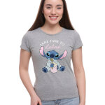 Haut de pyjama femme coton manches courtes imprimé placé stitch take time to relax - blancheporte Haut de pyjama femme coton manches courtes imprimé placé stitch take time to relax - blancheporte