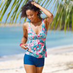 Haut de tankini drap imprim bawa - forme foulard - blancheporte