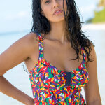 Haut de tankini �vas� imprim� toboki - blancheporte