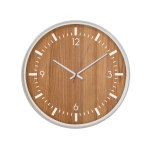 Horloge ronde effet bois - blancheporte