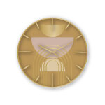 Horloge ronde en métal doré - blancheporte Horloge ronde en métal doré - blancheporte