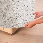 Housse bi - extensible microfibre effet faux uni pour fauteuil et canapé - blancheporte Housse bi - extensible microfibre effet faux uni pour fauteuil et canapé - blancheporte