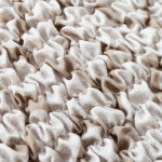 Housse bi - extensible microfibre gaufr�e graphique pour fauteuil cabriolet - blancheporte