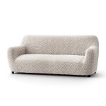 Housse bi - extensible microfibre gaufre graphique pour fauteuil et canap - blancheporte