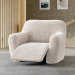 Housse bi - extensible microfibre gaufr�e graphique sp�ciale relax - blancheporte