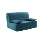 Housse canap bz bachette coton uni - colombine