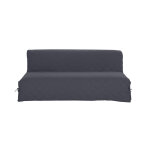 Housse clic - clac standard matelassée coton bachette uni - colombine Housse clic - clac standard matelassée coton bachette uni - colombine
