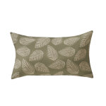 Housse de coussin imprimé petites feuilles - lot de 2 - blancheporte Housse de coussin imprimé petites feuilles - lot de 2 - blancheporte