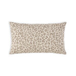 Housses de coussin rectangulaires imprim� l�opard - lot de 2 - blancheporte