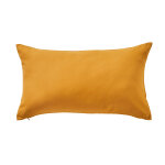 Housse de coussin unie bachette - lot de 2 housses de coussin : 40x40cm - jaune - colombine