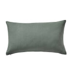 Housse de coussin unie bachette - lot de 2 housses de coussin : 40x40cm - vert - colombine