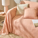 Housse coussin unie coton tissage artisanal - lot de 2 - blancheporte