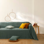 Housse coussin unie coton tissage artisanal - lot de 2 - blancheporte