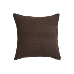 Housse coussin unie coton tissage artisanal - lot de 2 - blancheporte
