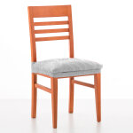 Housse extensible motif jacquard  serpentins  sp�ciale assise de chaise - lot de 2 - blancheporte