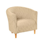 Housse extensible motif jacquard  serpentins  spciale fauteuil cabriolet - blancheporte