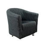 Housse extensible motif jacquard  serpentins  spciale fauteuil cabriolet - blancheporte