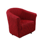 Housse extensible motif jacquard  serpentins  spciale fauteuil cabriolet - blancheporte
