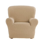 Housse gaufre bi - extensible canap fauteuil accoudoirs - blancheporte