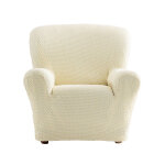 Housse gaufre bi - extensible canap fauteuil accoudoirs - blancheporte