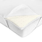 Housse impermable extensible et lastique pour surmatelas - blancheporte